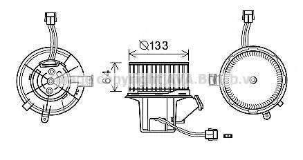 AVA QUALITY COOLING MS8640 Електродвигун, вентиляція салону