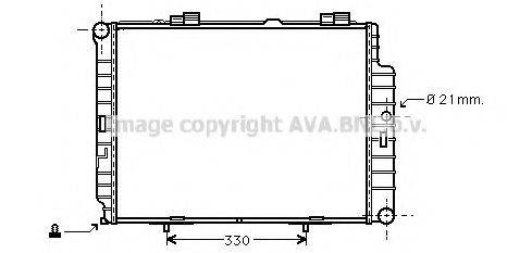 AVA QUALITY COOLING MSA2287 Радіатор, охолодження двигуна