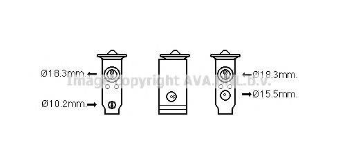 AVA QUALITY COOLING MT1250 Розширювальний клапан, кондиціонер