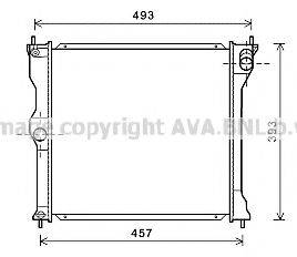 AVA QUALITY COOLING MT2243 Радіатор, охолодження двигуна