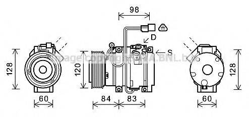 AVA QUALITY COOLING MTK227 Компресор, кондиціонер