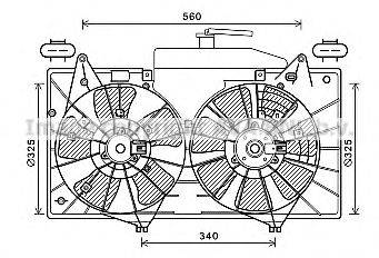 AVA QUALITY COOLING MZ7552 Вентилятор, охолодження двигуна
