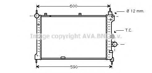 AVA QUALITY COOLING OL2127 Радіатор, охолодження двигуна