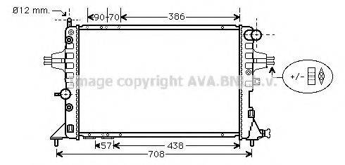 AVA QUALITY COOLING OL2329 Радіатор, охолодження двигуна