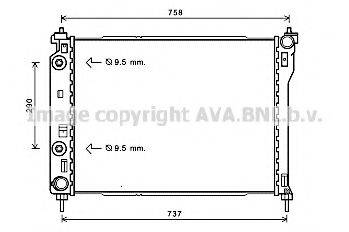 AVA QUALITY COOLING OL2626 Радіатор, охолодження двигуна