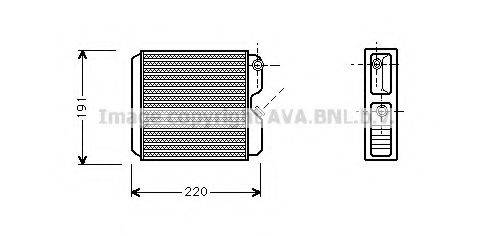 AVA QUALITY COOLING OL6243 Теплообмінник, опалення салону