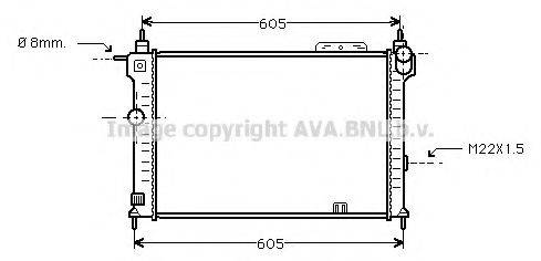 AVA QUALITY COOLING OLA2191 Радіатор, охолодження двигуна