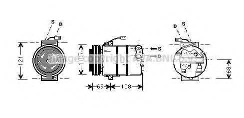 AVA QUALITY COOLING OLAK373 Компресор, кондиціонер