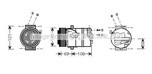 AVA QUALITY COOLING OLK426 Компресор, кондиціонер