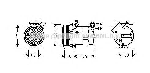 AVA QUALITY COOLING OLK475 Компресор, кондиціонер