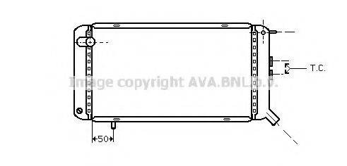 AVA QUALITY COOLING PE2029 Радіатор, охолодження двигуна