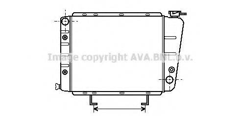 AVA QUALITY COOLING PE2053 Радіатор, охолодження двигуна