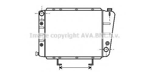 AVA QUALITY COOLING PE2063 Радіатор, охолодження двигуна