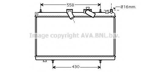 AVA QUALITY COOLING PE2296 Радіатор, охолодження двигуна