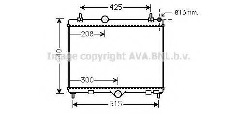 AVA QUALITY COOLING PE2358 Радіатор, охолодження двигуна