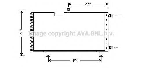 AVA QUALITY COOLING PE5158 Конденсатор, кондиціонер