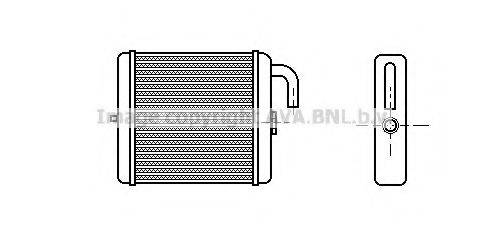 AVA QUALITY COOLING PE6115 Теплообмінник, опалення салону