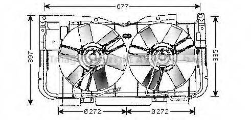 AVA QUALITY COOLING PE7515 Вентилятор, охолодження двигуна