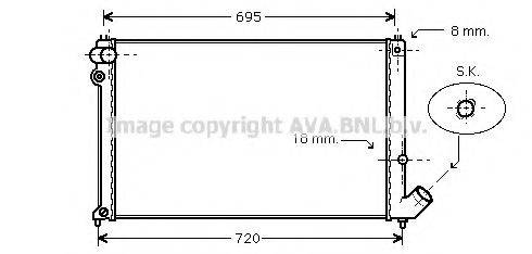 AVA QUALITY COOLING PEA2181 Радіатор, охолодження двигуна