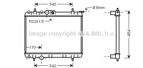 AVA QUALITY COOLING PEA2189 Радіатор, охолодження двигуна