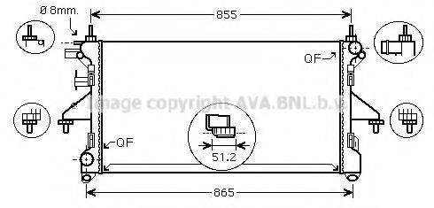 AVA QUALITY COOLING PEA2308 Радіатор, охолодження двигуна