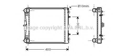 AVA QUALITY COOLING PR2023 Радіатор, охолодження двигуна