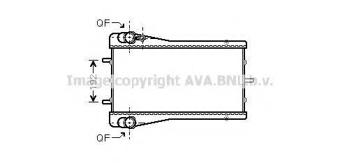 AVA QUALITY COOLING PR2043 Радіатор, охолодження двигуна