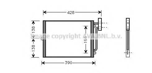 AVA QUALITY COOLING PR5038 Конденсатор, кондиціонер