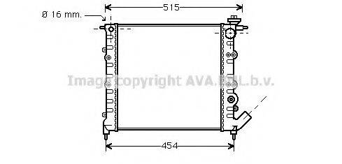 AVA QUALITY COOLING RT2041 Радіатор, охолодження двигуна