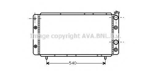 AVA QUALITY COOLING RT2055 Радіатор, охолодження двигуна