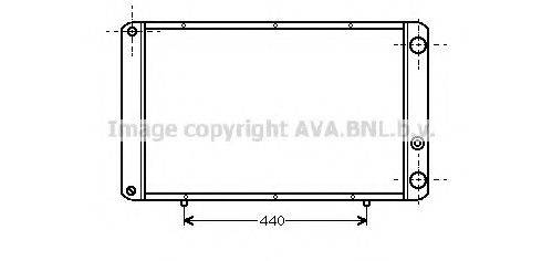 AVA QUALITY COOLING RT2059 Радіатор, охолодження двигуна