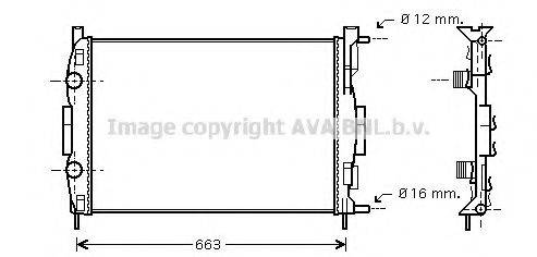 AVA QUALITY COOLING RT2308 Радіатор, охолодження двигуна