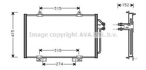 AVA QUALITY COOLING RT5188 Конденсатор, кондиціонер