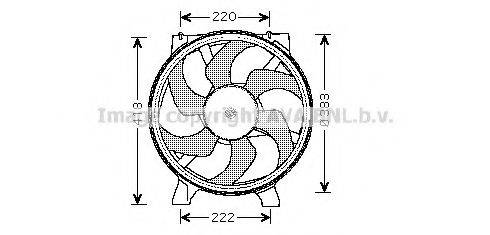 AVA QUALITY COOLING RT7523 Вентилятор, охолодження двигуна