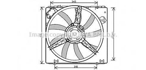 AVA QUALITY COOLING RT7540 Вентилятор, охолодження двигуна