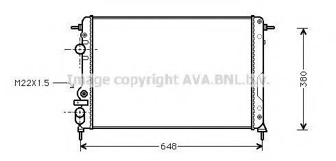 AVA QUALITY COOLING RTA2241 Радіатор, охолодження двигуна