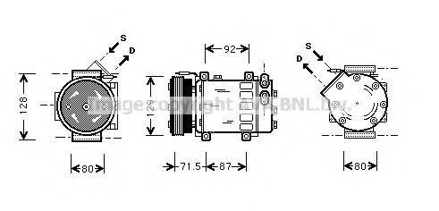 AVA QUALITY COOLING RTAK281 Компресор, кондиціонер