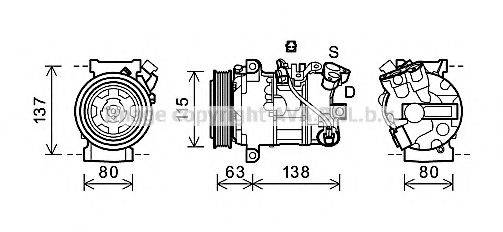 AVA QUALITY COOLING RTAK491 Компресор, кондиціонер