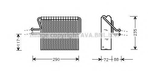 AVA QUALITY COOLING RTV004 Випарник, кондиціонер