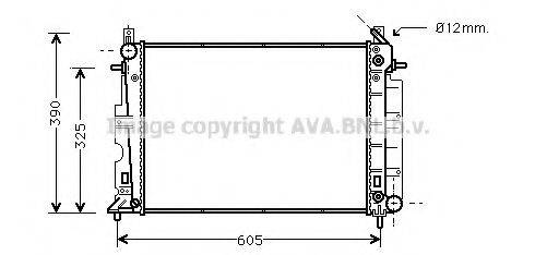 AVA QUALITY COOLING SB2027 Радіатор, охолодження двигуна