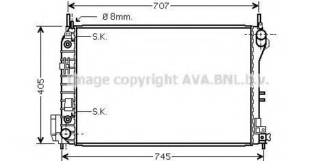 AVA QUALITY COOLING SB2059 Радіатор, охолодження двигуна