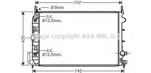 AVA QUALITY COOLING SB2064 Радіатор, охолодження двигуна