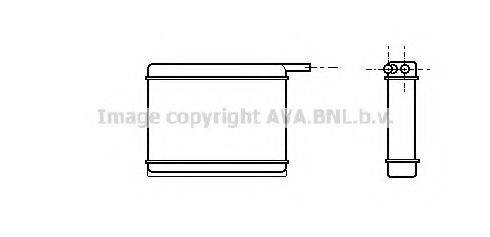 AVA QUALITY COOLING SB6009 Теплообмінник, опалення салону