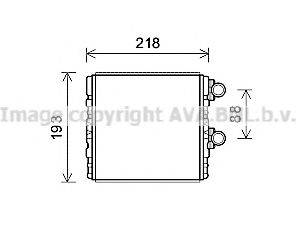 AVA QUALITY COOLING SB6081 Теплообмінник, опалення салону