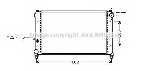 AVA QUALITY COOLING ST2005 Радіатор, охолодження двигуна