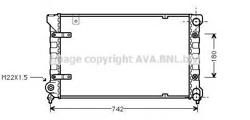 AVA QUALITY COOLING ST2019 Радіатор, охолодження двигуна