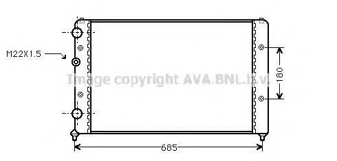 AVA QUALITY COOLING ST2031 Радіатор, охолодження двигуна