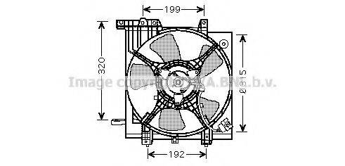 AVA QUALITY COOLING SU7502 Вентилятор, охолодження двигуна