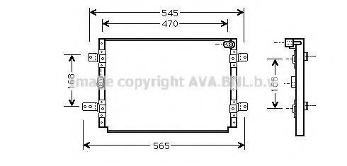 AVA QUALITY COOLING SZ5056 Конденсатор, кондиціонер