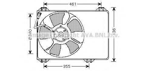 AVA QUALITY COOLING SZ7506 Вентилятор, охолодження двигуна